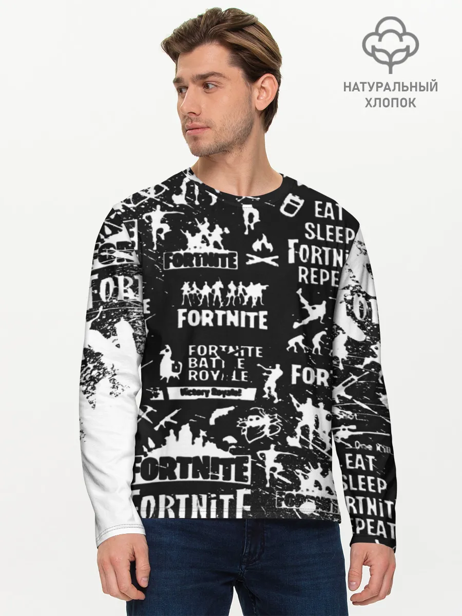 Мужской лонгслив базовый / Fortnite.