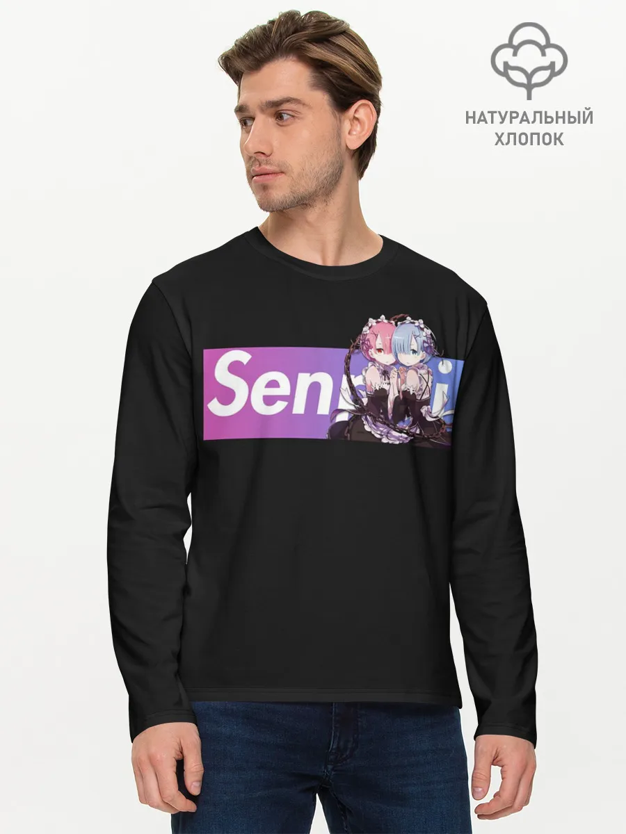 Мужской лонгслив базовый / Re:Zero