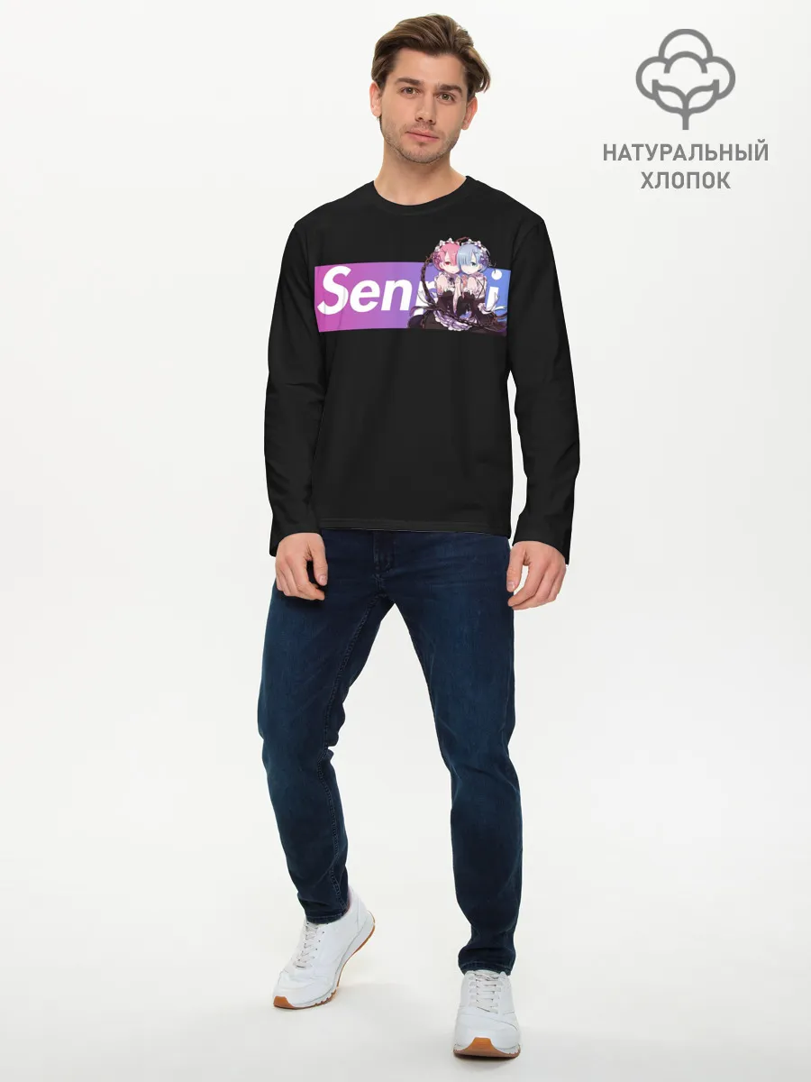 Мужской лонгслив базовый / Re:Zero