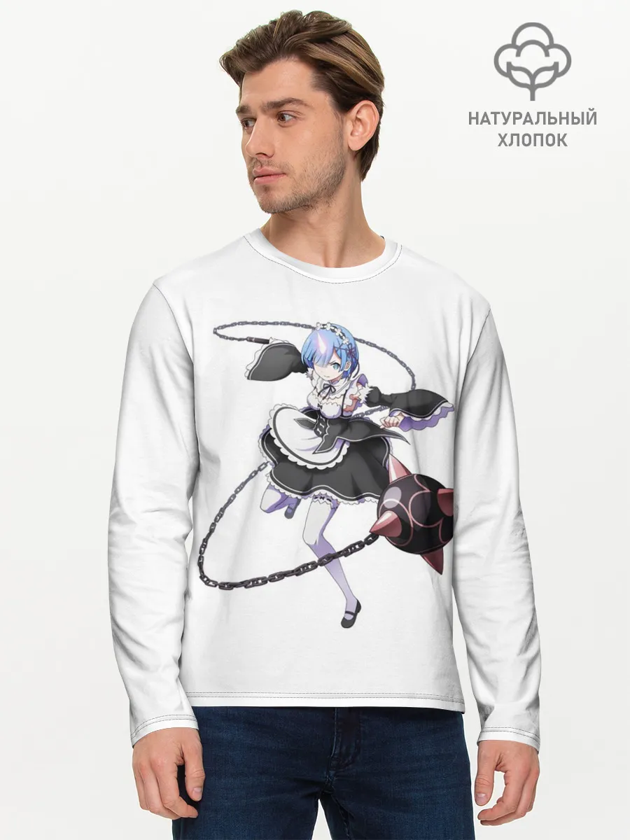 Мужской лонгслив базовый / Re:Zero