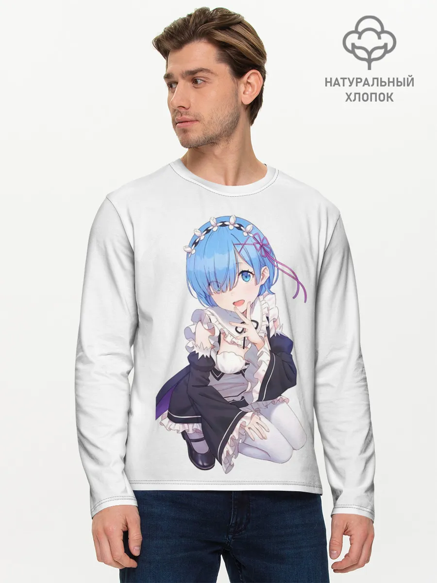 Мужской лонгслив базовый / Re:Zero