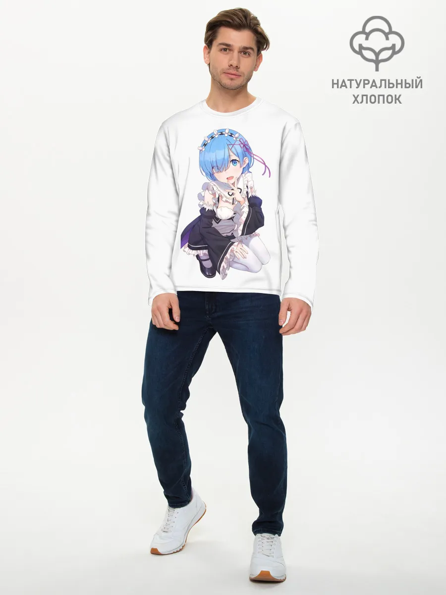 Мужской лонгслив базовый / Re:Zero