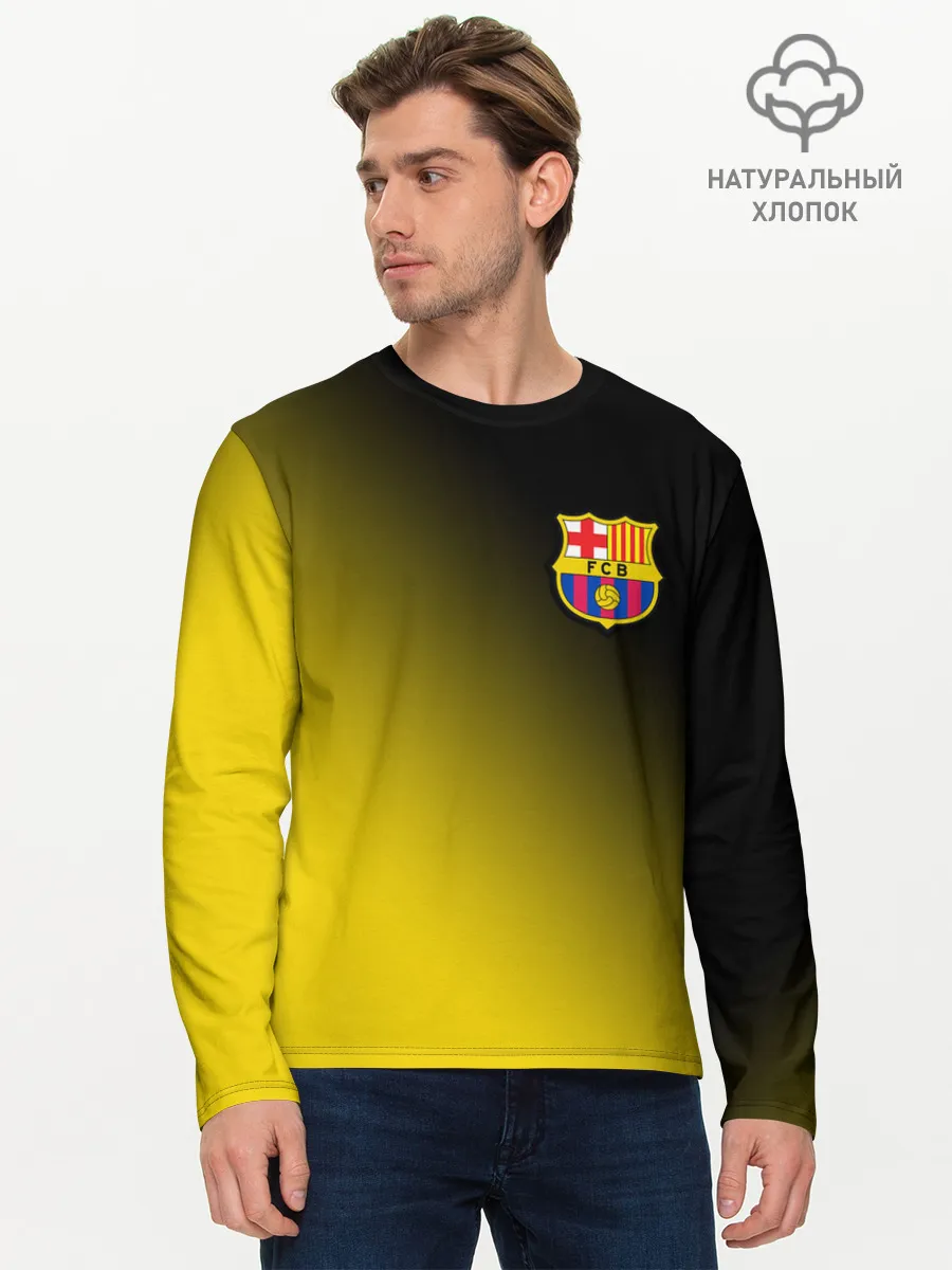 Мужской лонгслив базовый / BARCELONA / БАРСЕЛОНА