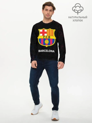 Мужской лонгслив базовый / BARCELONA / БАРСЕЛОНА