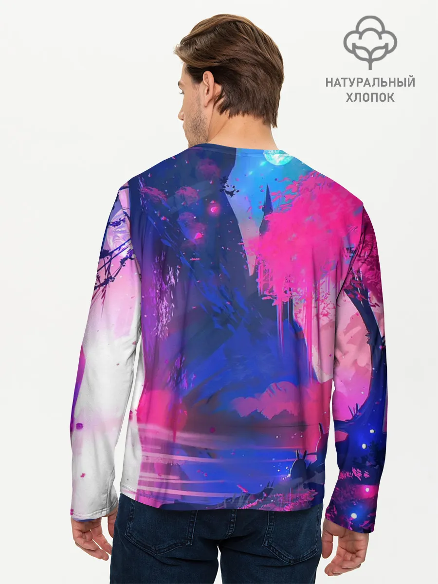 Мужской лонгслив базовый / Неоновые Краски