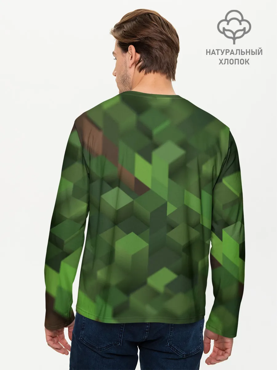 Мужской лонгслив базовый / minecraft