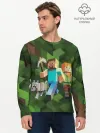 Мужской лонгслив базовый / minecraft