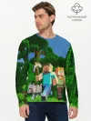 Мужской лонгслив базовый / minecraft