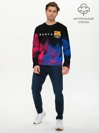 Мужской лонгслив базовый / BARCELONA / БАРСЕЛОНА