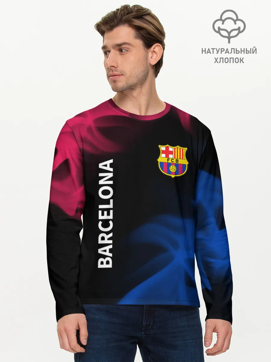 Мужской лонгслив базовый / BARCELONA / БАРСЕЛОНА