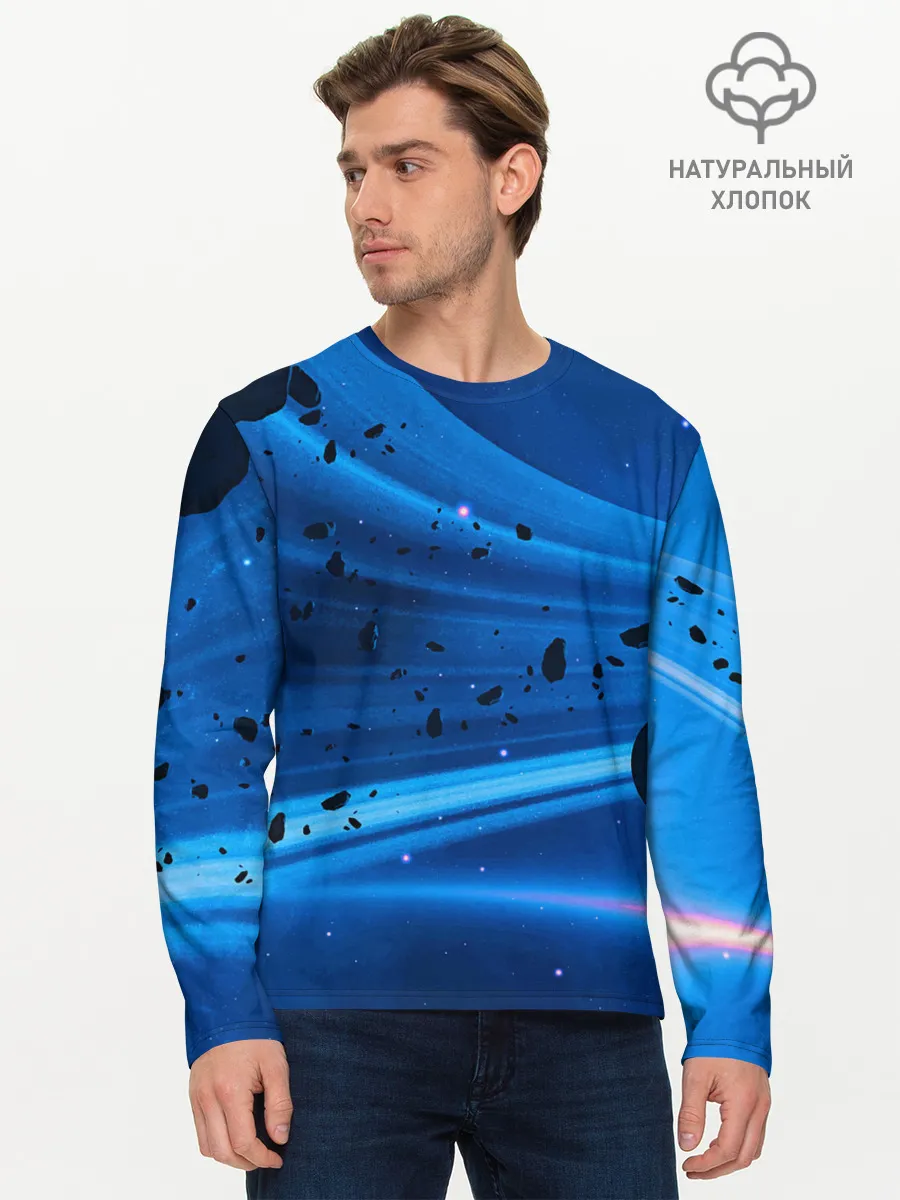 Мужской лонгслив базовый / Space