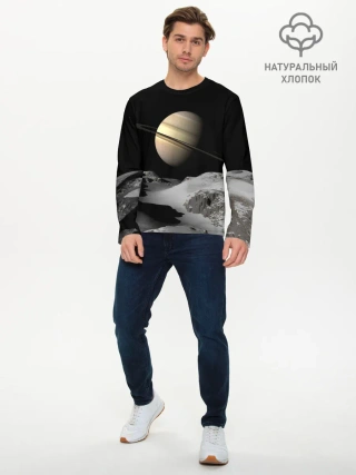 Мужской лонгслив базовый / Saturn