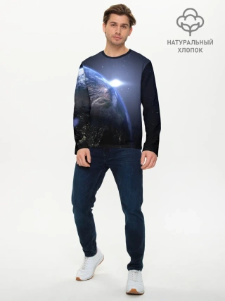 Мужской лонгслив базовый / Earth
