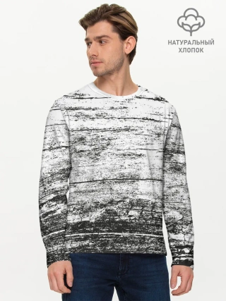 Мужской лонгслив базовый / Деревянный