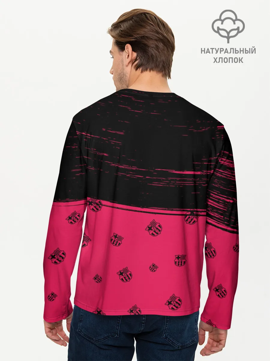 Мужской лонгслив базовый / BARCELONA / БАРСЕЛОНА