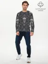 Мужской лонгслив базовый / Skulls