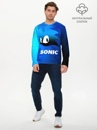 Мужской лонгслив базовый / СОНИК / SONIC