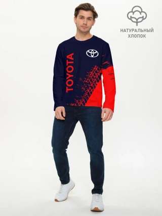 Мужской лонгслив базовый / TOYOTA / ТОЙОТА