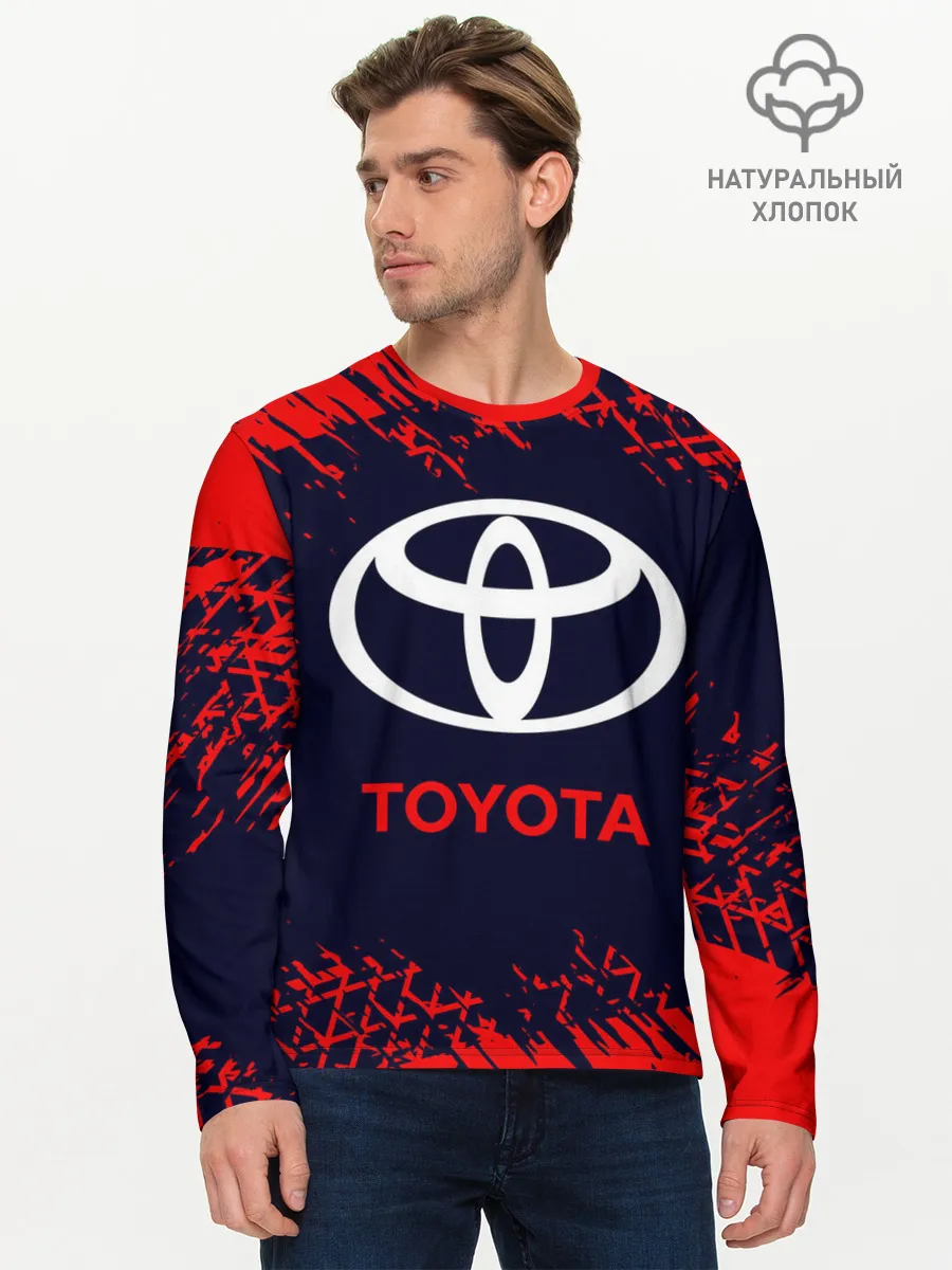 Мужской лонгслив базовый / TOYOTA / ТОЙОТА