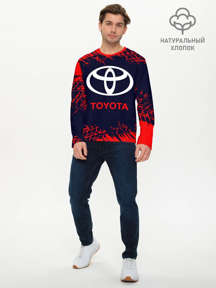 Мужской лонгслив базовый / TOYOTA / ТОЙОТА