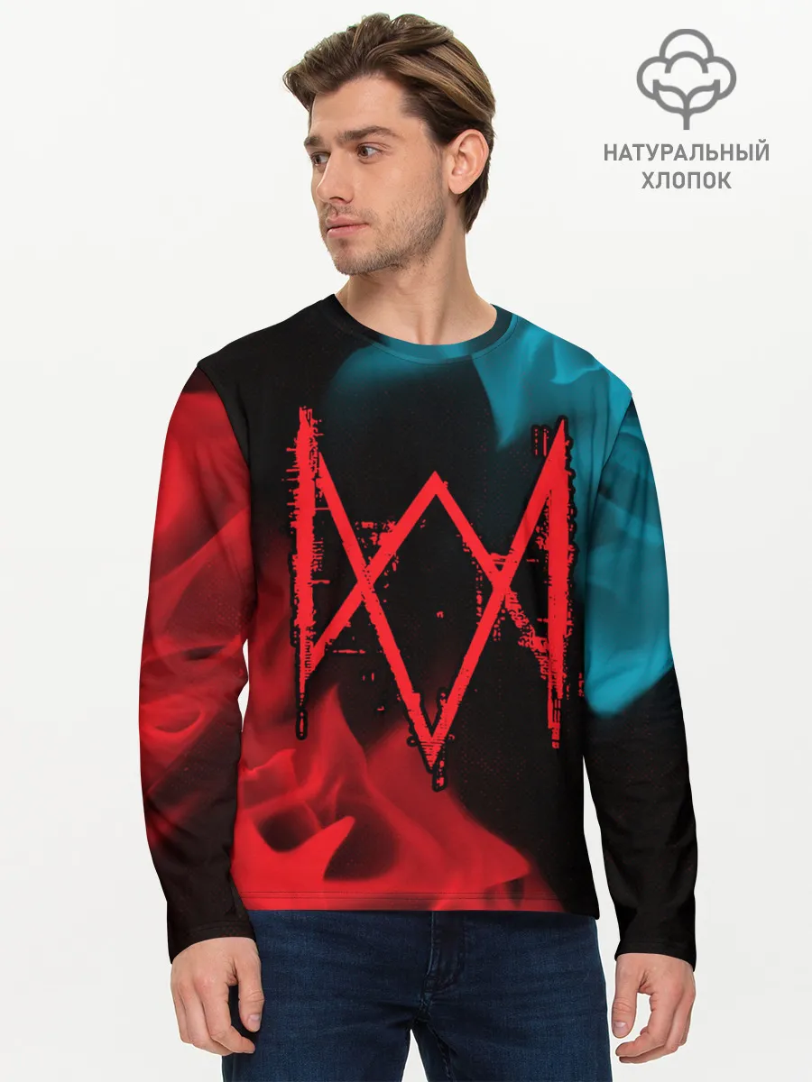 Мужской лонгслив базовый / WATCH DOGS LEGION / ВОТЧ ДОГС