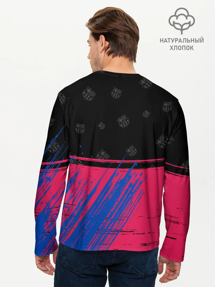 Мужской лонгслив базовый / BARCELONA / БАРСЕЛОНА