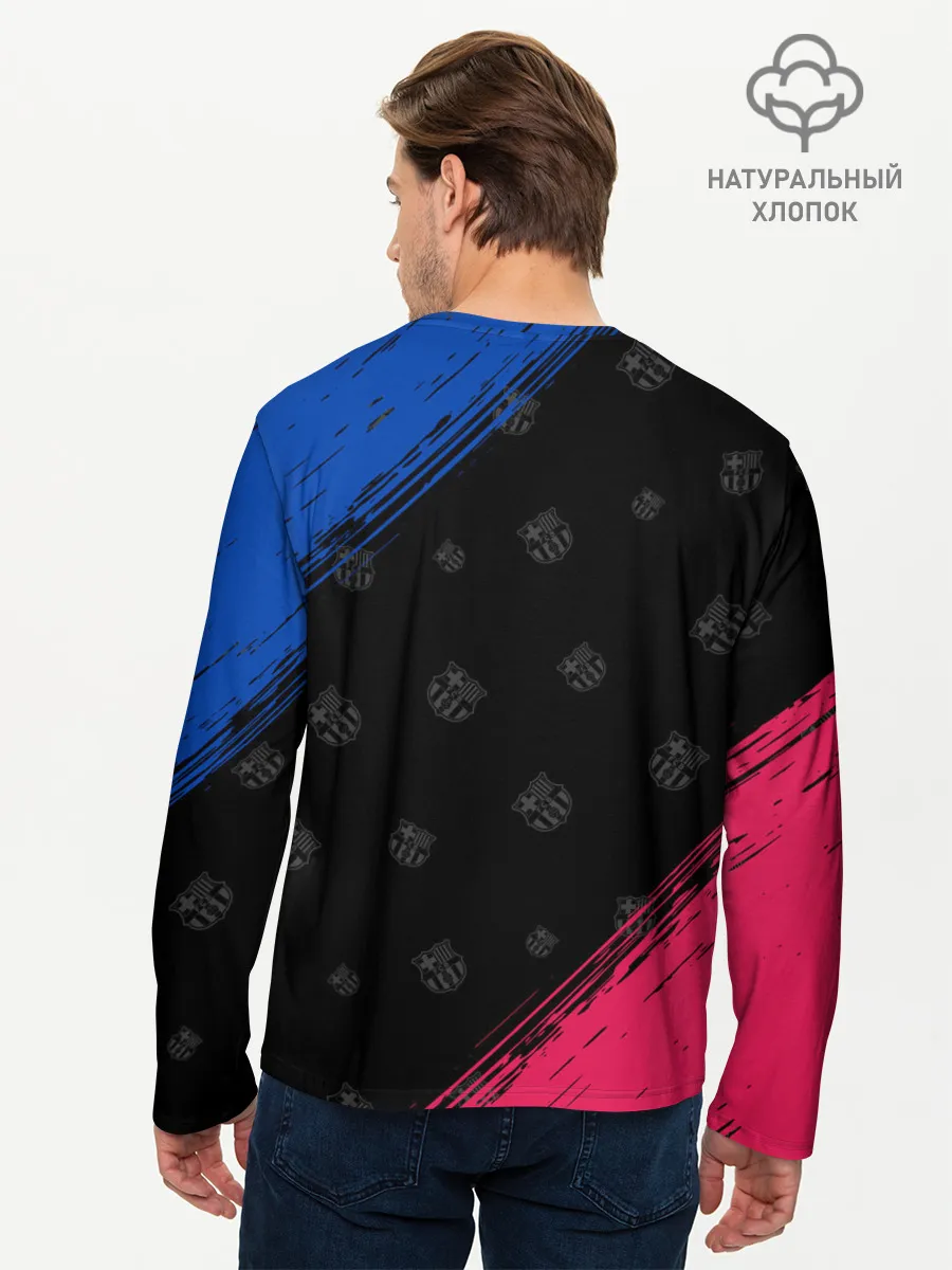 Мужской лонгслив базовый / BARCELONA / БАРСЕЛОНА