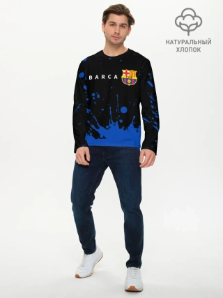 Мужской лонгслив базовый / BARCELONA / БАРСЕЛОНА