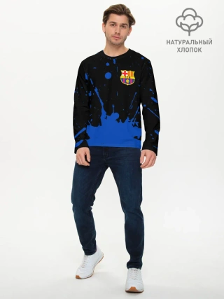 Мужской лонгслив базовый / BARCELONA / БАРСЕЛОНА