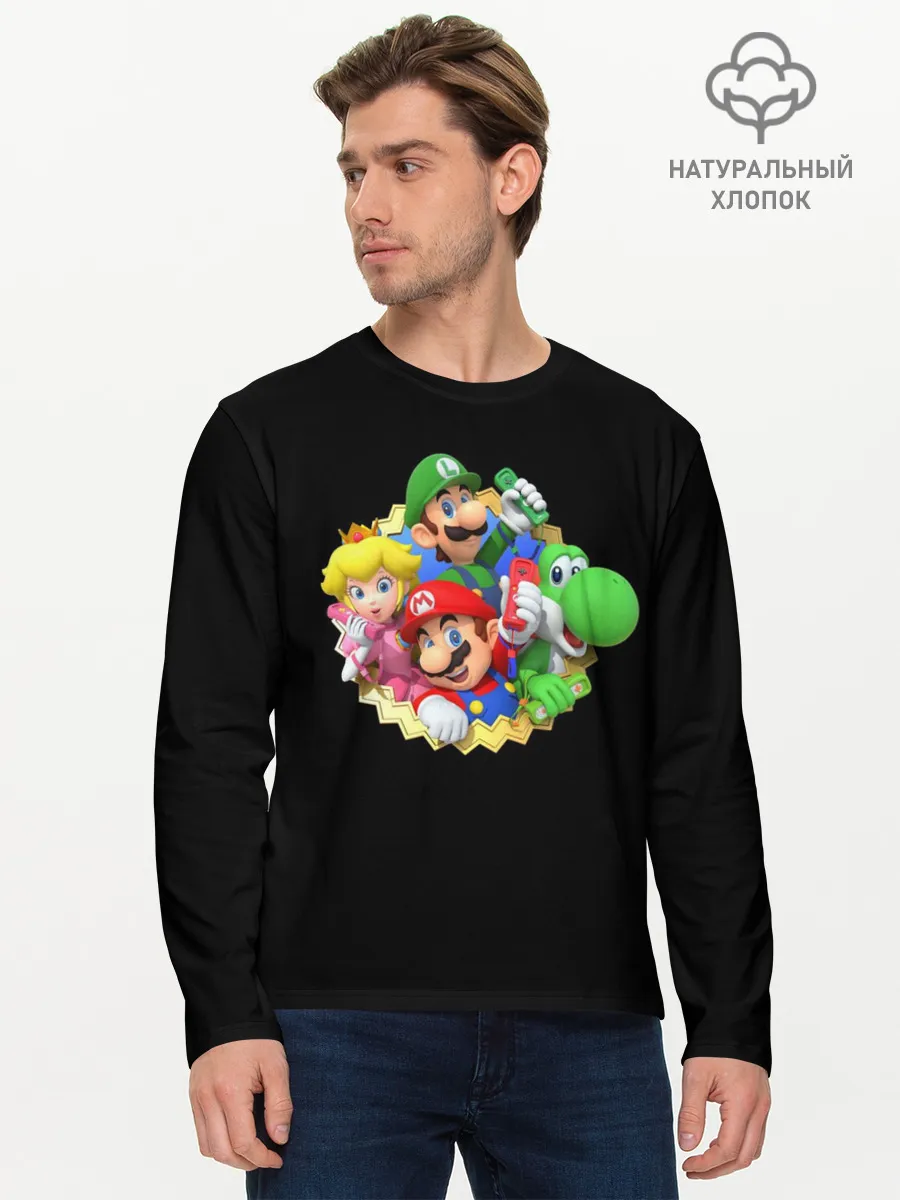 Мужской лонгслив базовый / Марио