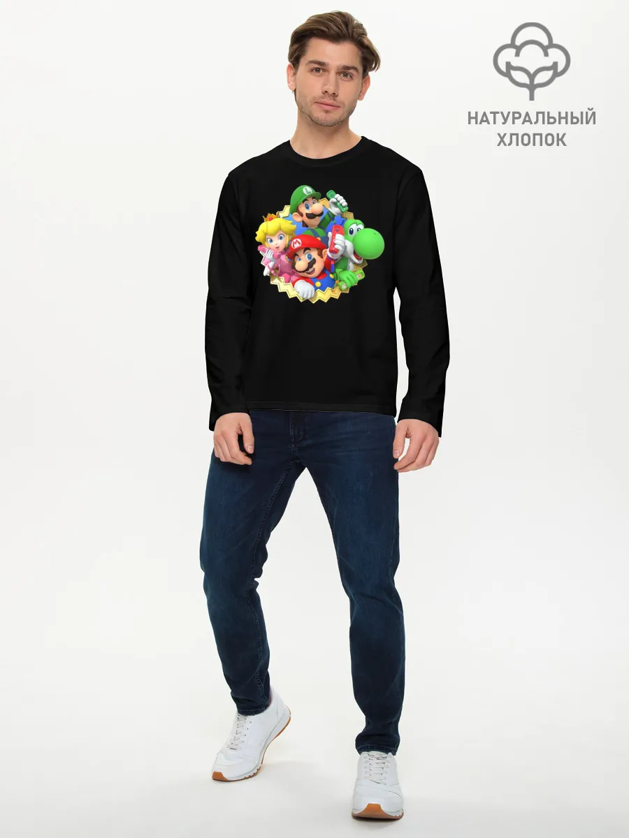 Мужской лонгслив базовый / Марио