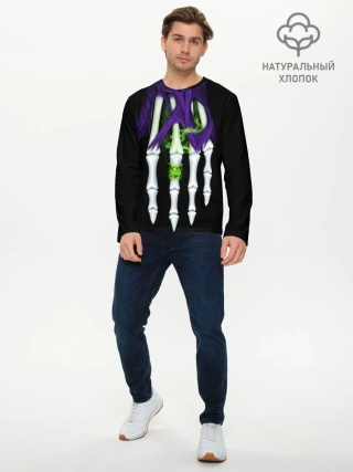 Мужской лонгслив базовый / Нежить Чернокнижник