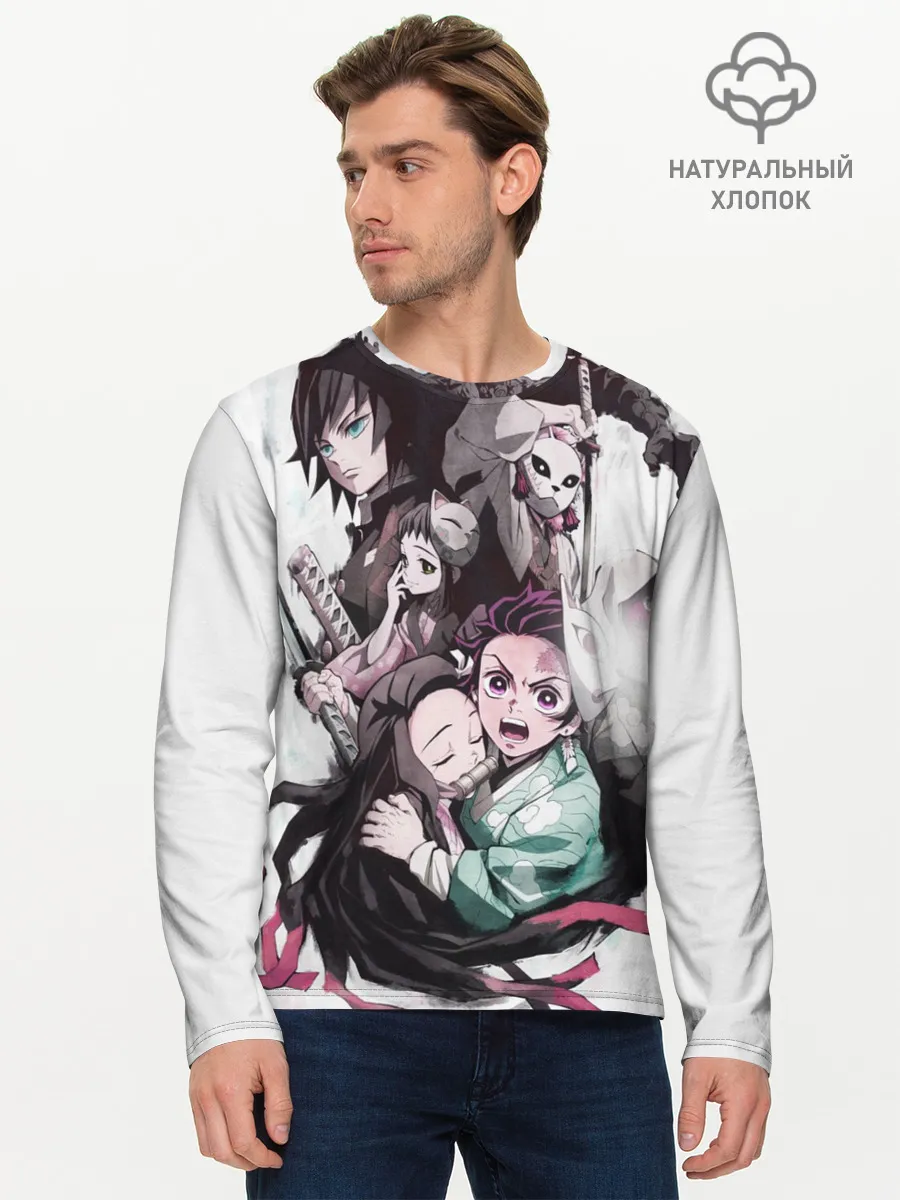 Мужской лонгслив базовый / Убийца Демонов постер