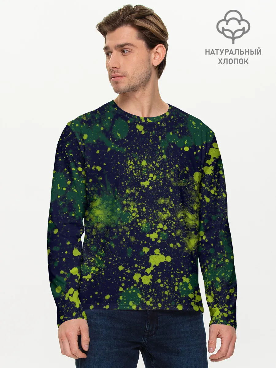 Мужской лонгслив базовый / Camouflage