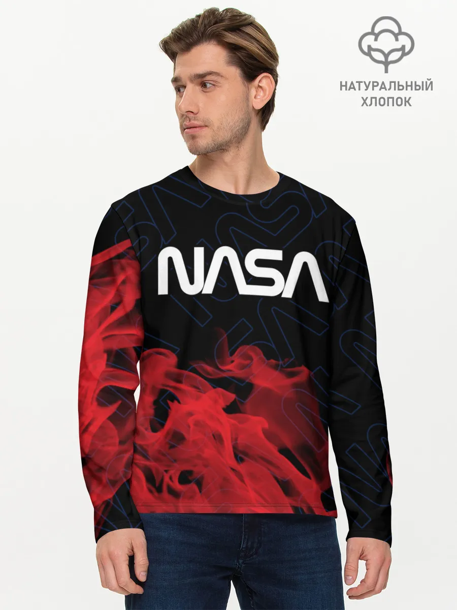 Мужской лонгслив базовый / NASA / НАСА