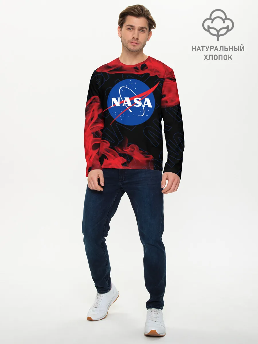 Мужской лонгслив базовый / NASA / НАСА