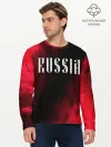 Мужской лонгслив базовый / RUSSIA / РОССИЯ