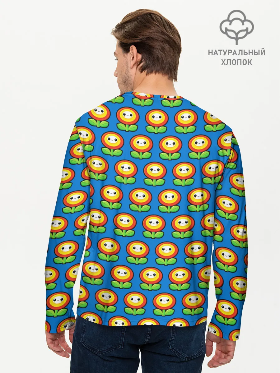 Мужской лонгслив базовый / Super Mario