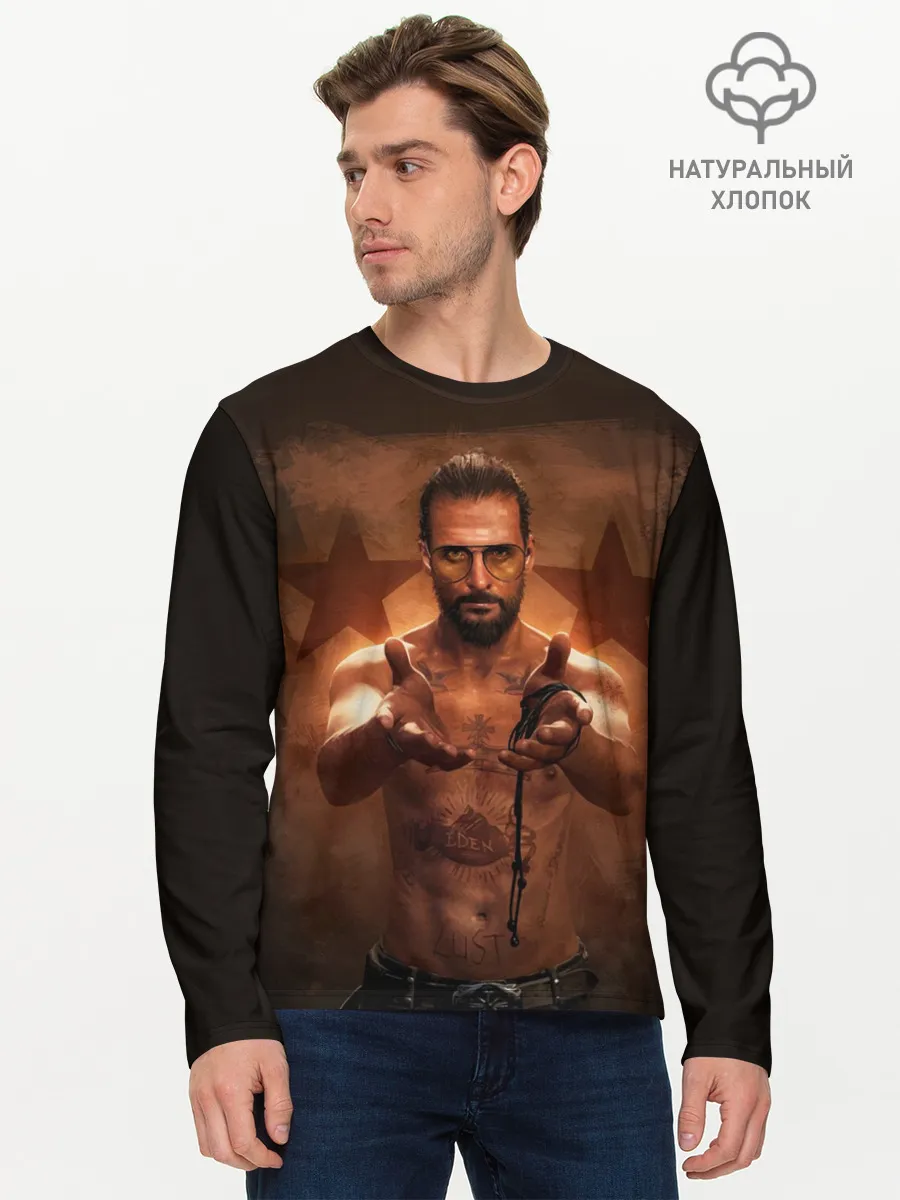 Мужской лонгслив базовый / Врата Эдема