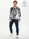 Мужской лонгслив базовый / Zebra