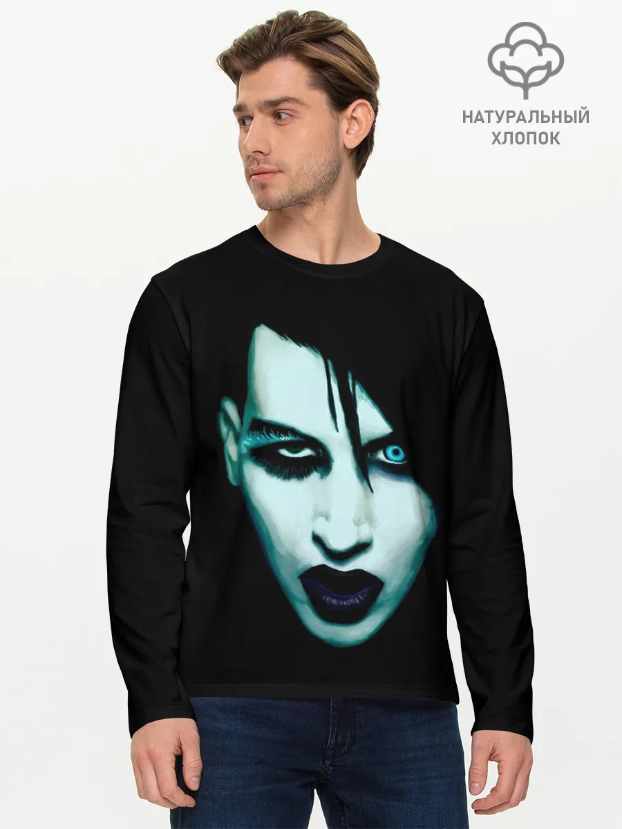 Мужской лонгслив базовый / Marilyn Manson