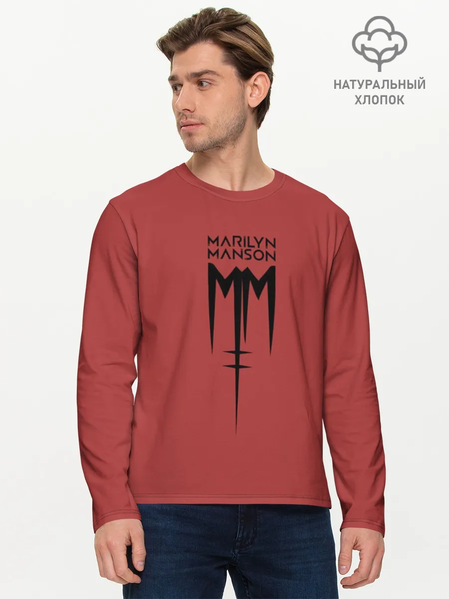 Мужской лонгслив базовый / Marilyn Manson