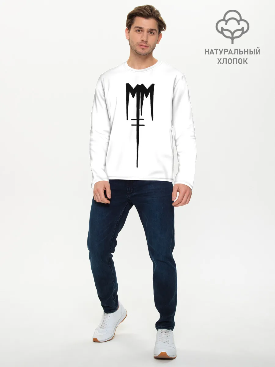 Мужской лонгслив базовый / Marilyn Manson