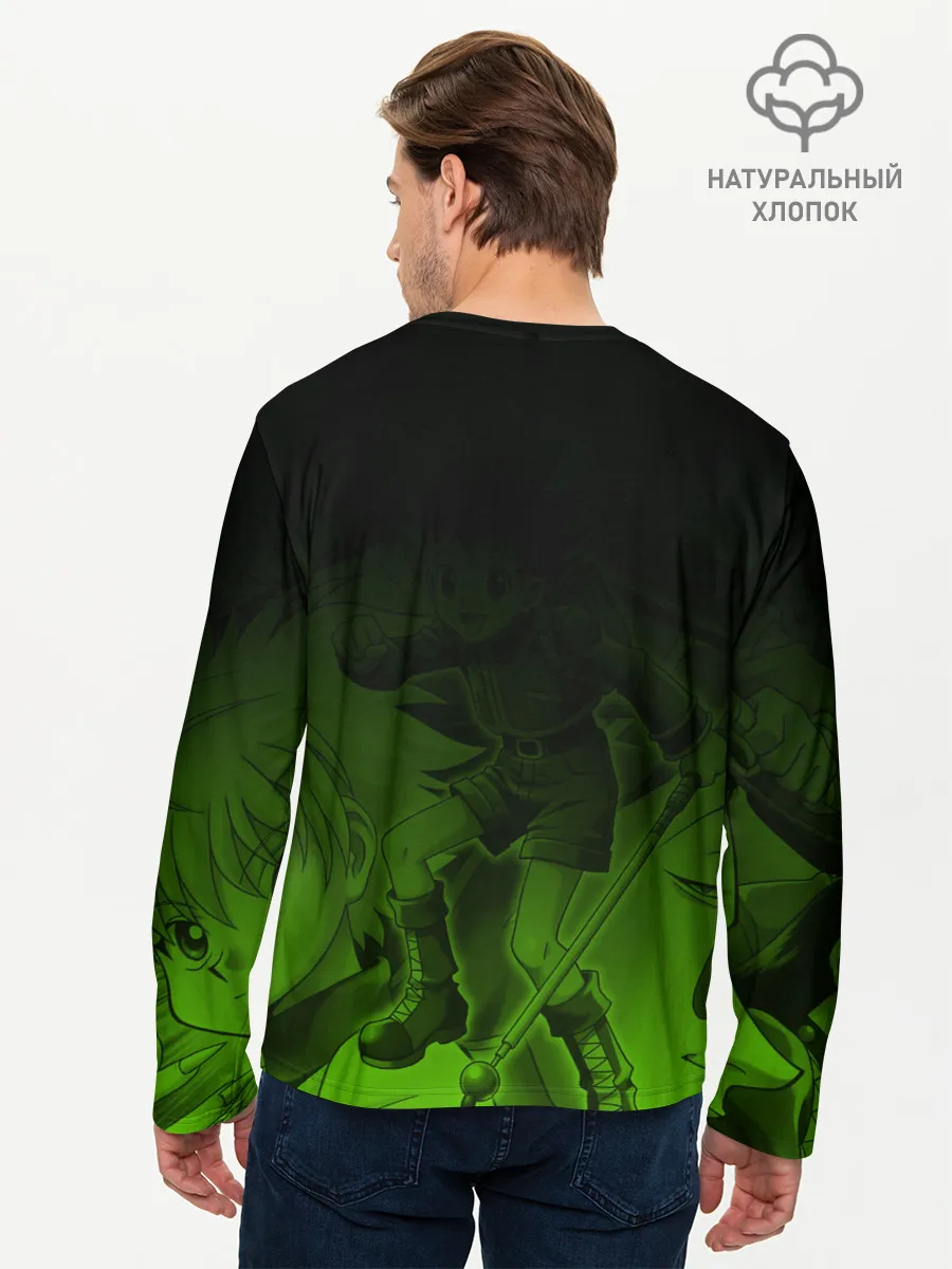 Мужской лонгслив базовый / Хантер много героев