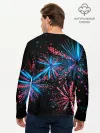 Мужской лонгслив базовый / Праздничный фейерверк