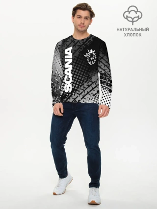 Мужской лонгслив базовый / Scania