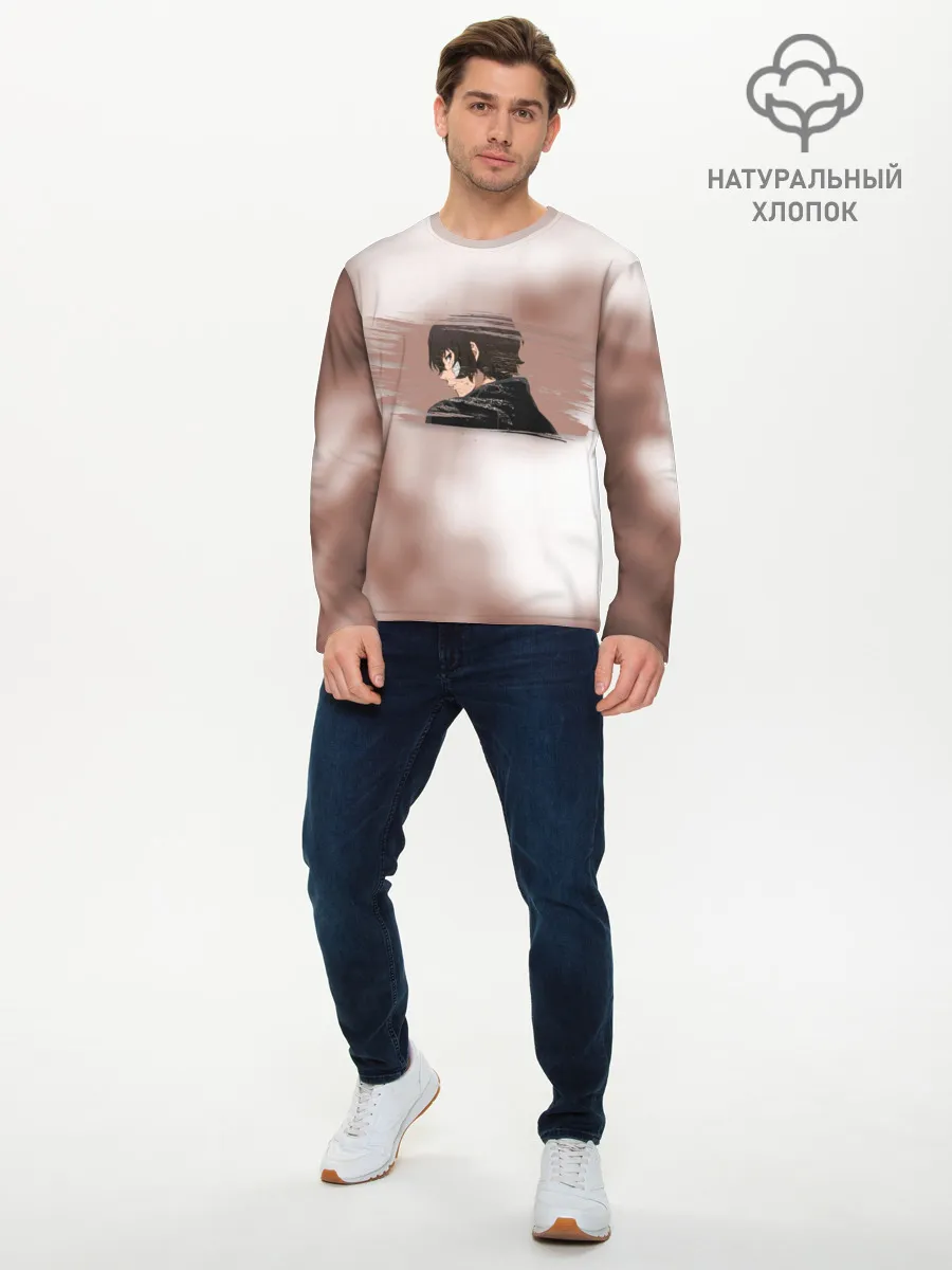 Мужской лонгслив базовый / Дазай Осаму