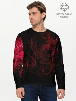 Мужской лонгслив базовый / Fire