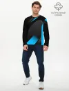 Мужской лонгслив базовый / SPORT WEAR BLUE
