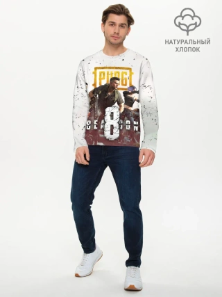 Мужской лонгслив базовый / PUBG 8 SEASON